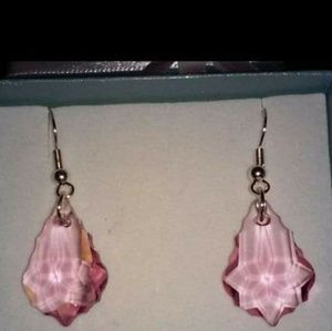 Pink Sawarski Earrings